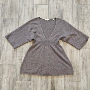 Vince Sweater Womens Size M Cashmere Batwing Y2K Retro Tiny Flaw Quiet Luxury